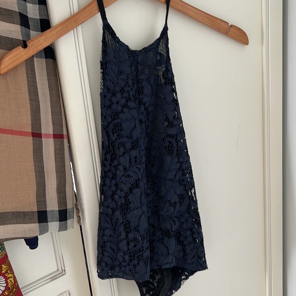 Zara Navy Blue Halter Top Blouse - Picture 5 of 9